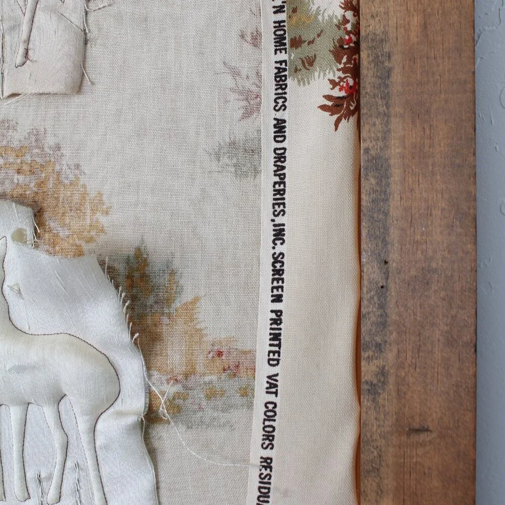 Vintage 3D Padded Fabric Horses Wall Art, Equestrian or Western Home Decor - Picture 10 of 10